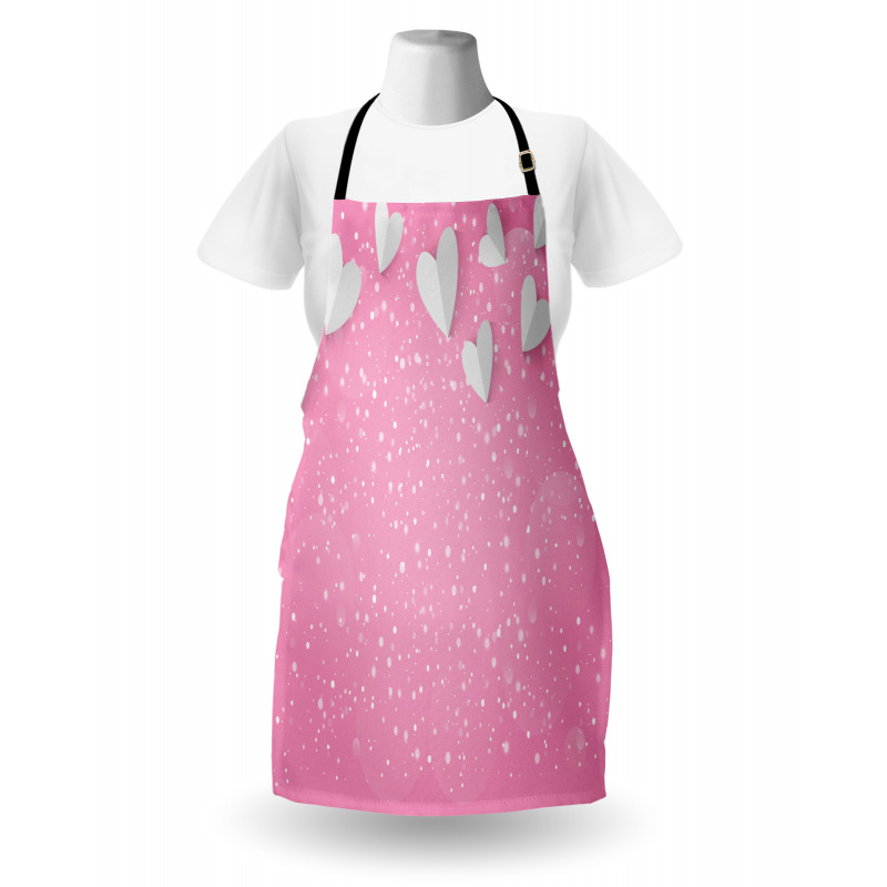 3D Hearts Wings Apron