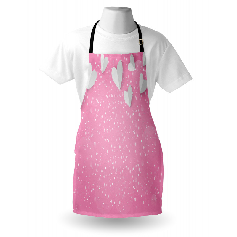 3D Hearts Wings Apron