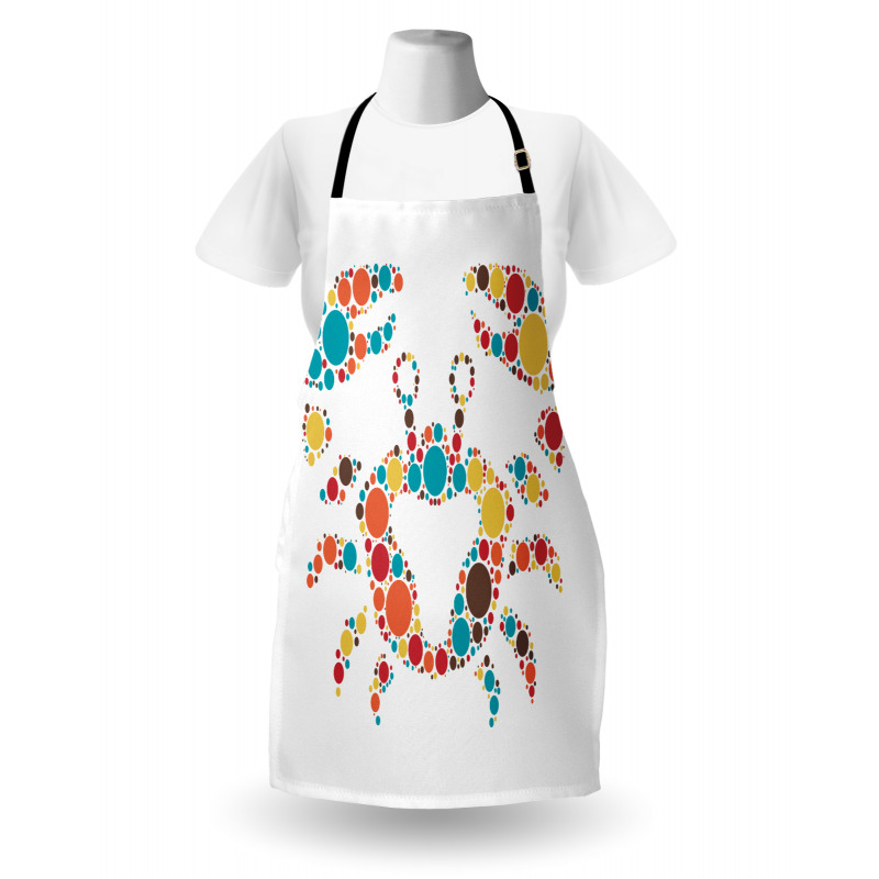 Colorful Dotted Shape Apron