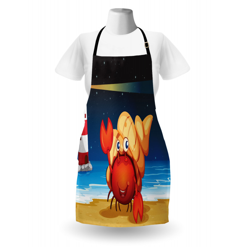 Marine Life Lighthouse Apron