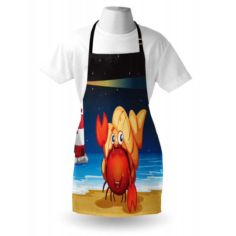 Marine Life Lighthouse Apron