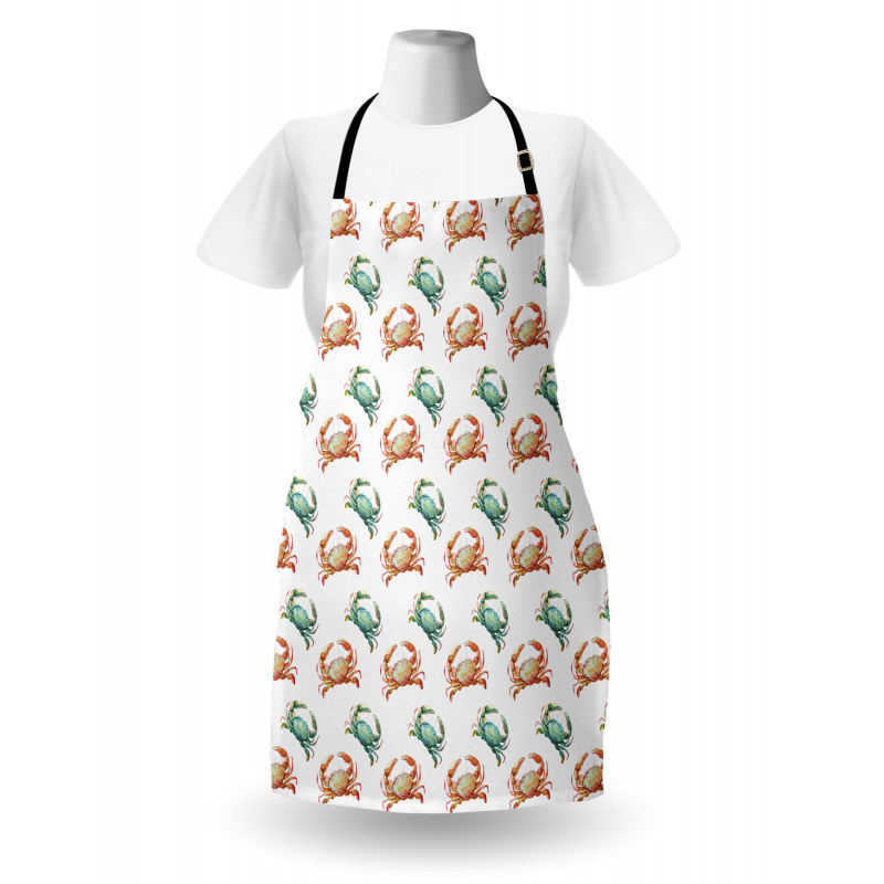 Watercolor Animal Pattern Apron