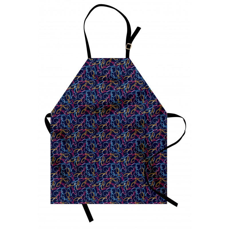 Vibrant Color Outlines Apron