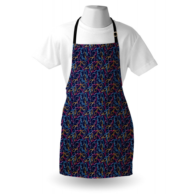 Vibrant Color Outlines Apron