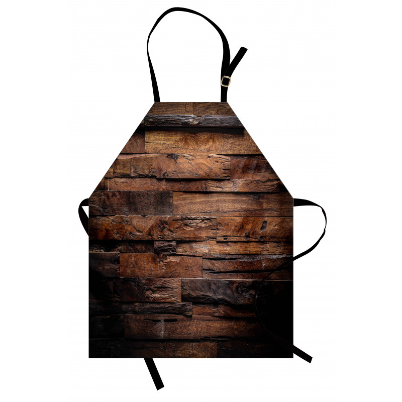 Rough Dark Timber Apron