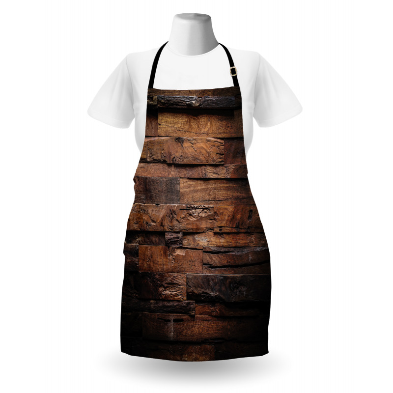 Rough Dark Timber Apron