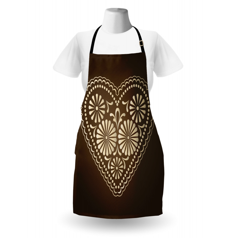 Romantic Heart Pattern Apron