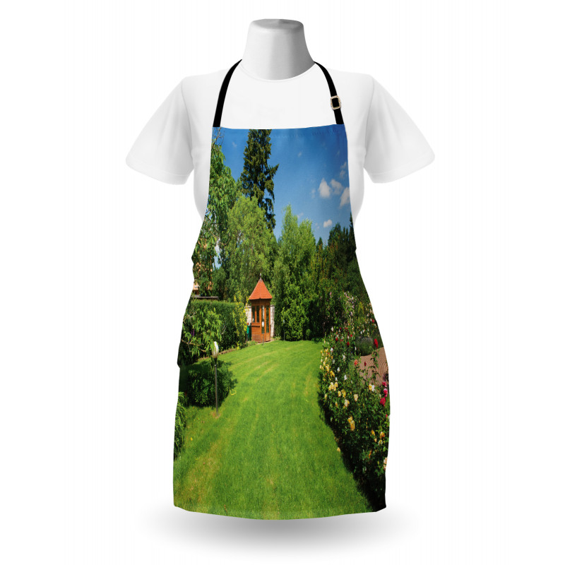 Roses Pathway Gazebo Apron