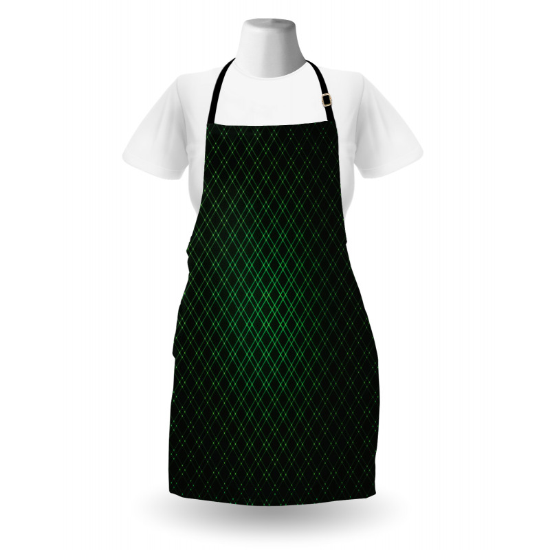 Future Grid Pattern Apron