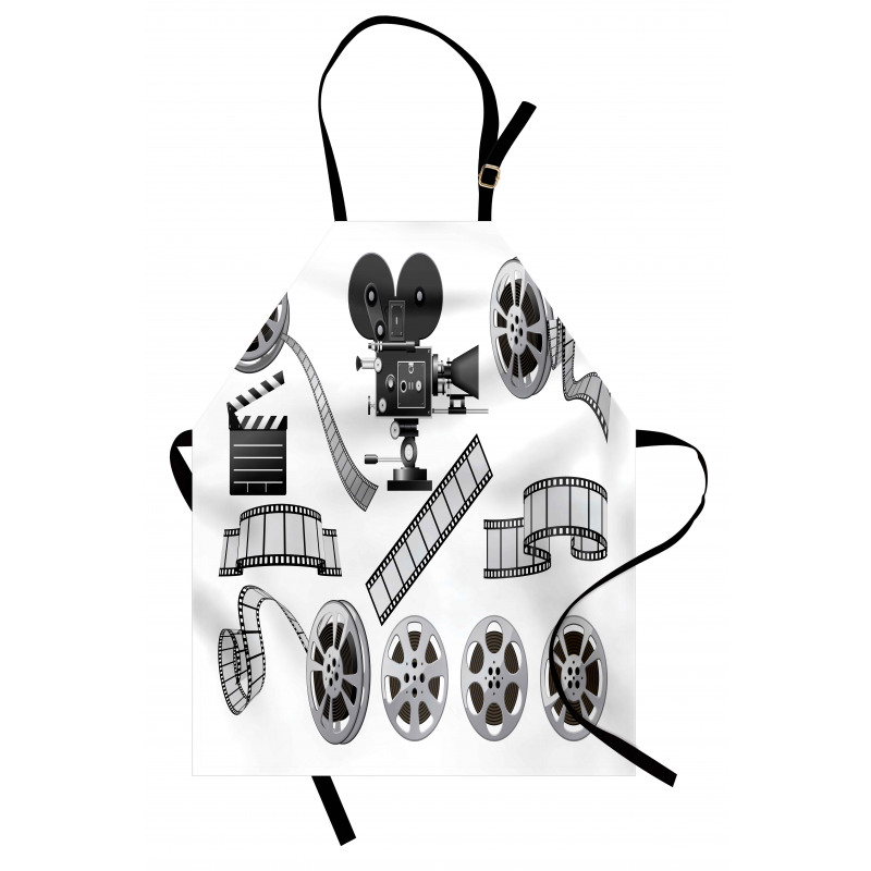 Greyscale Reel Apron