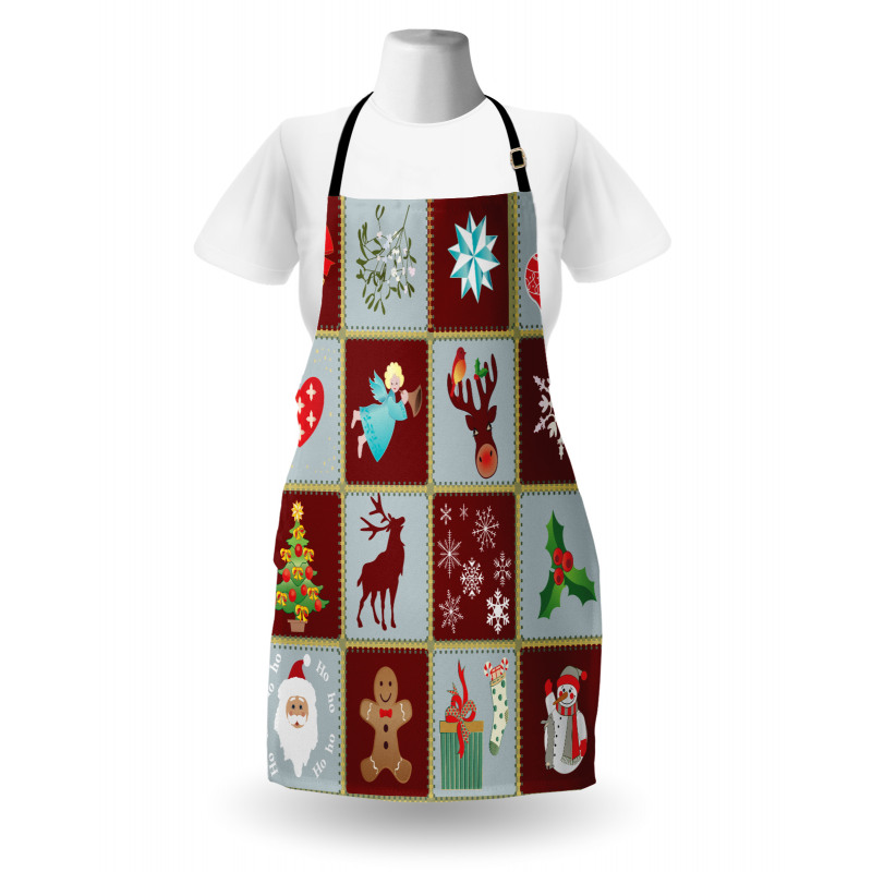 Xmas Tree Reindeers Apron