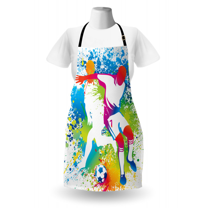 Football Players Colorful Apron