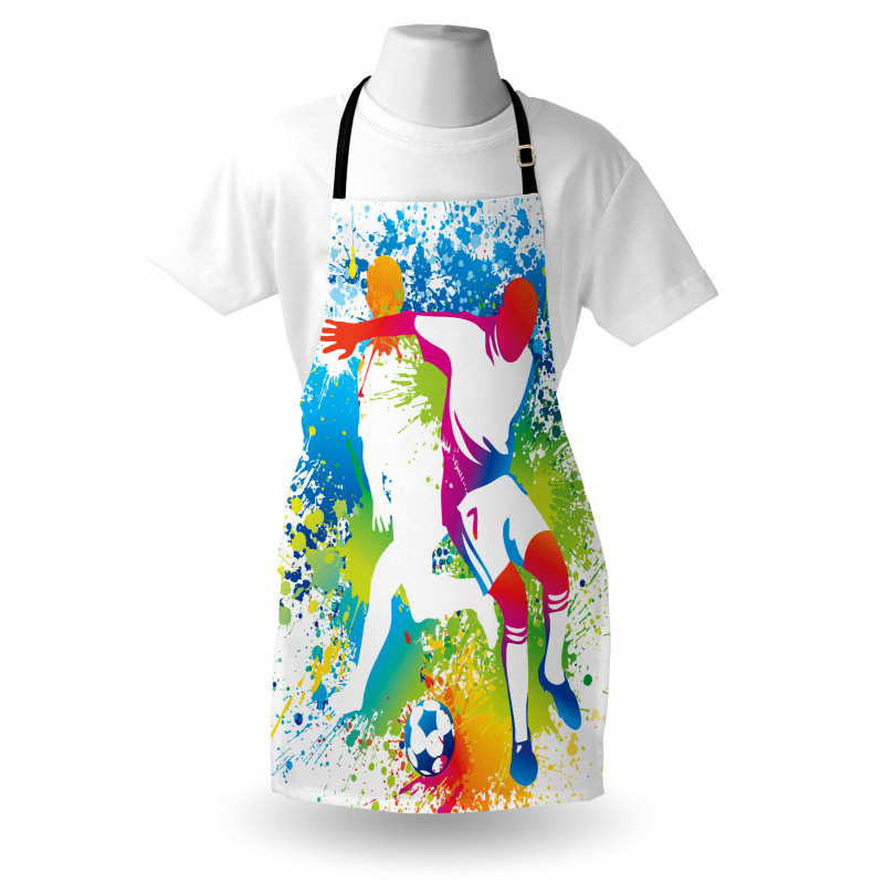 Football Players Colorful Apron