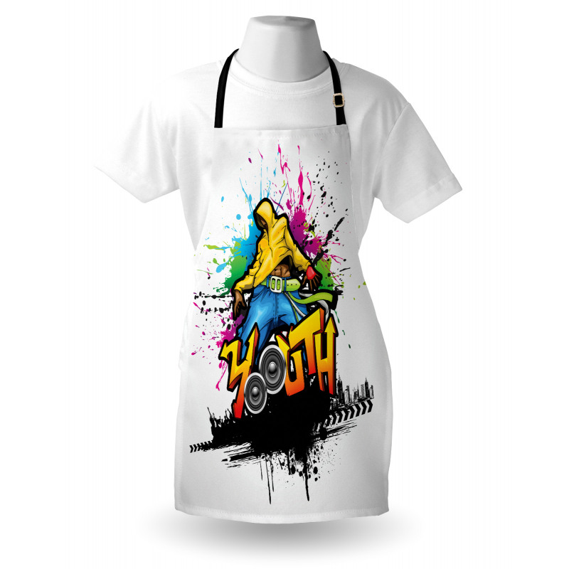 Young Man Hip Hop Culture Apron