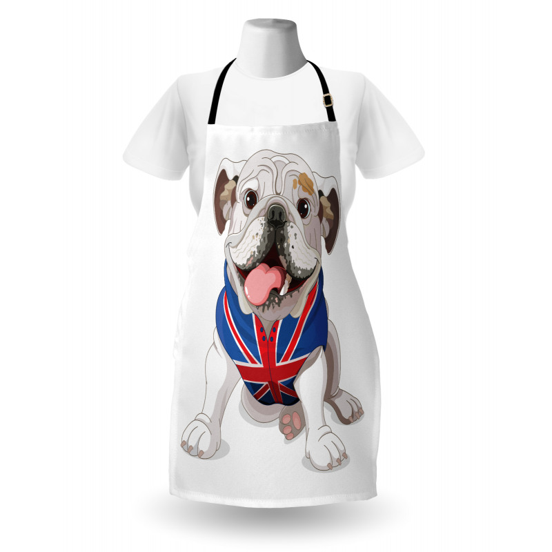 Puppy with Flag Apron