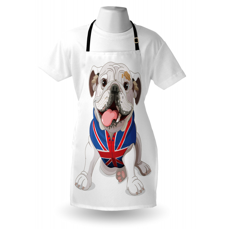 Puppy with Flag Apron
