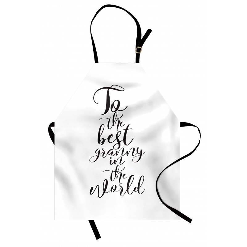 Hand Lettering Words Apron