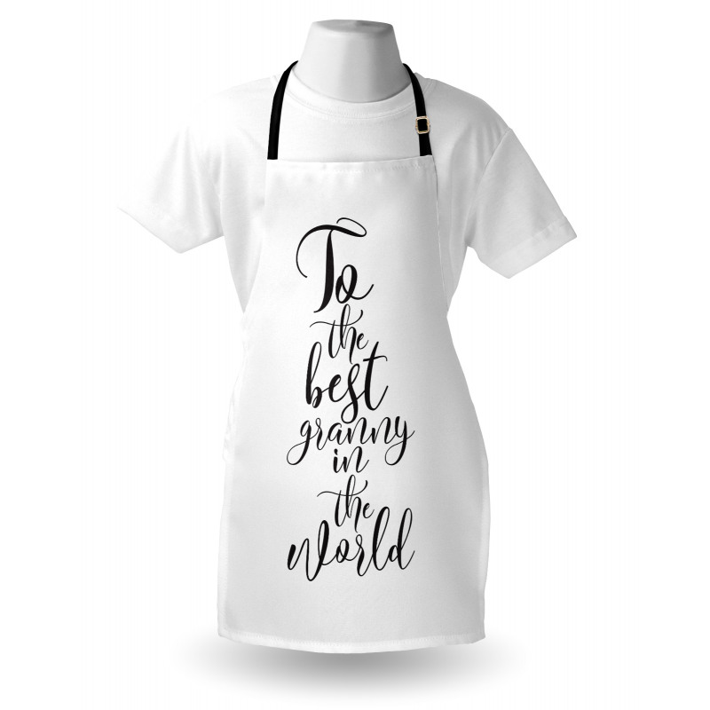 Hand Lettering Words Apron