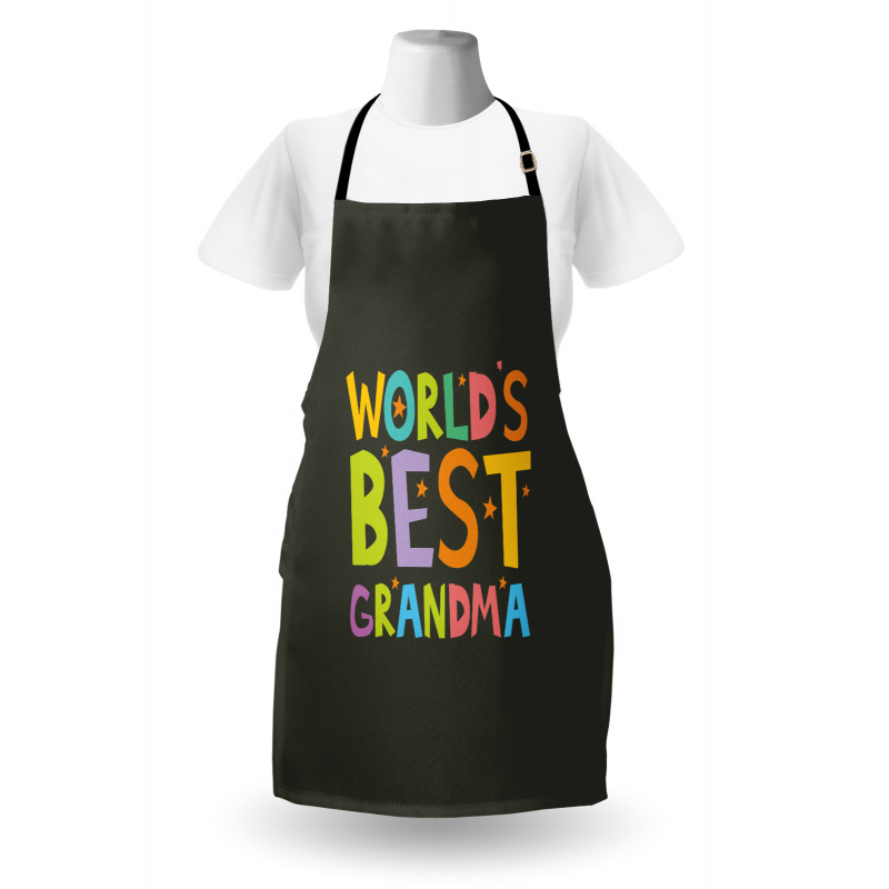 Colorful Letters Stars Apron