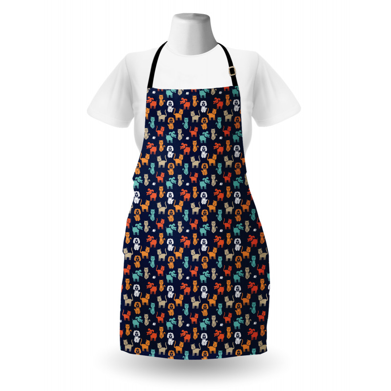 Cat Dog and Mouse Apron