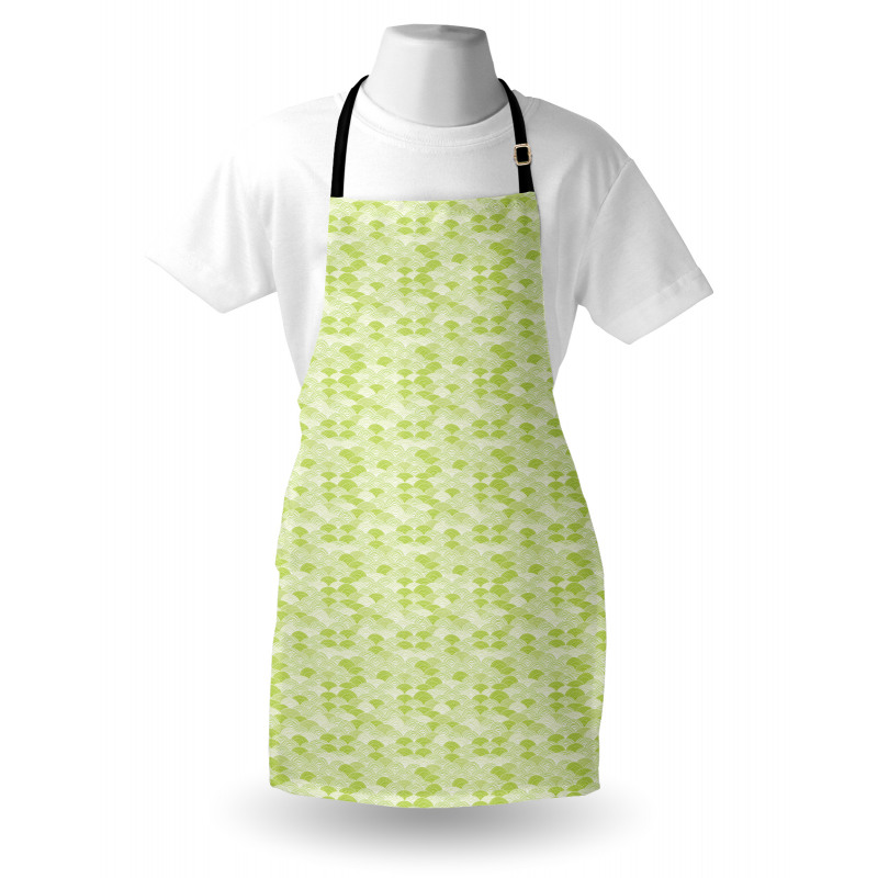 Hand Drawn Wave Pattern Apron