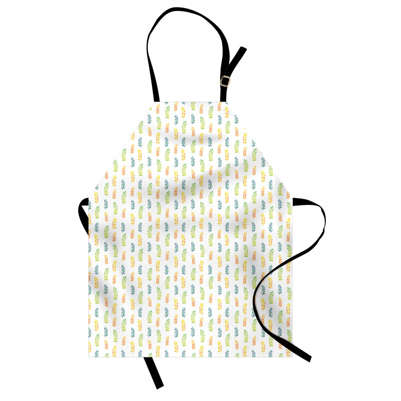 Watercolor Foliage Motif Apron