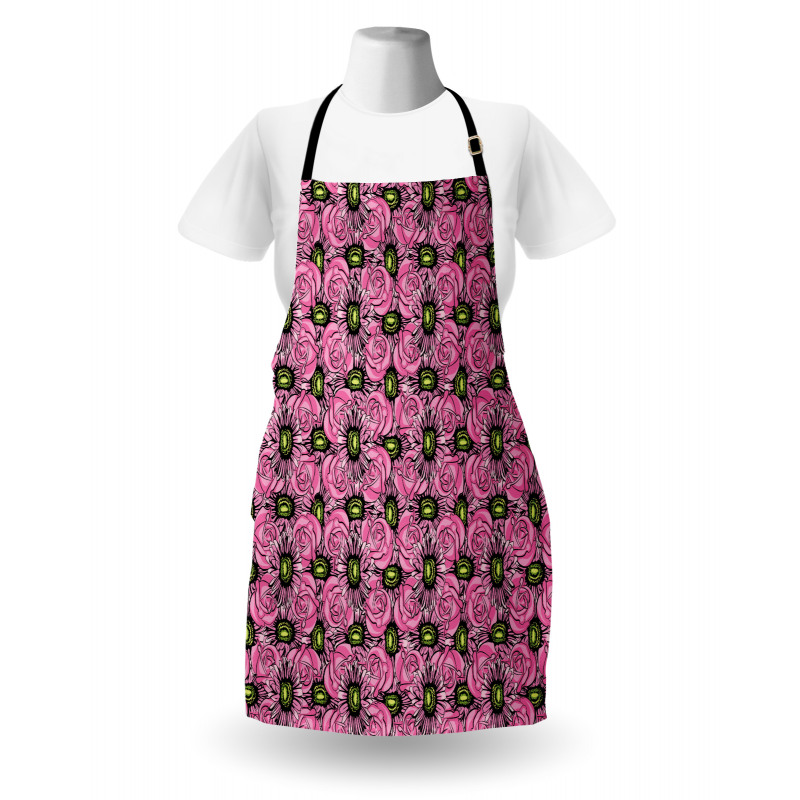 Roses and Gerbera Apron