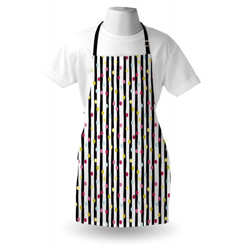 Colorful Dots and Stripes Apron