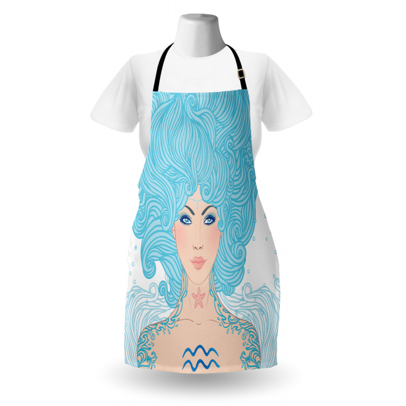 Blue Woman Apron