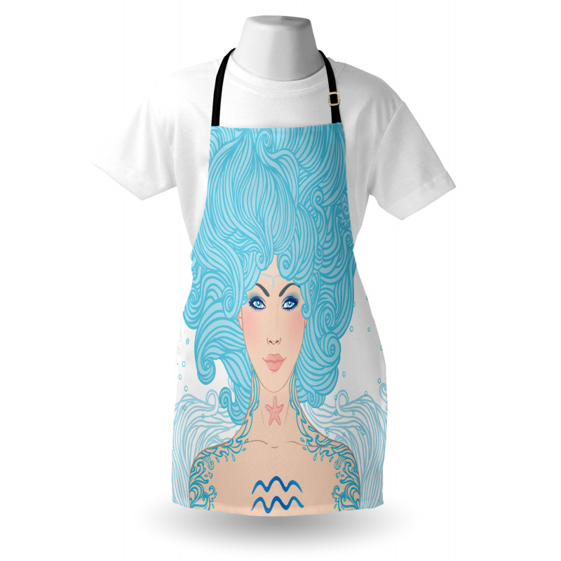 Blue Woman Apron