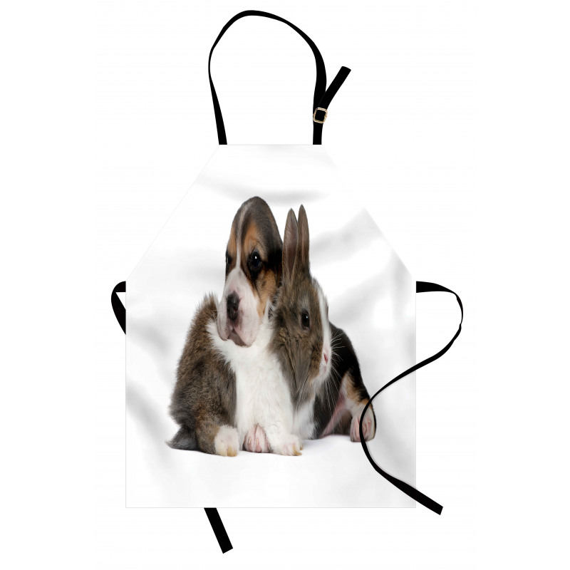 Rabbit Puppy Pet Friends Apron