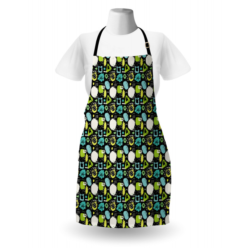 Sketchy Geometric Art Apron