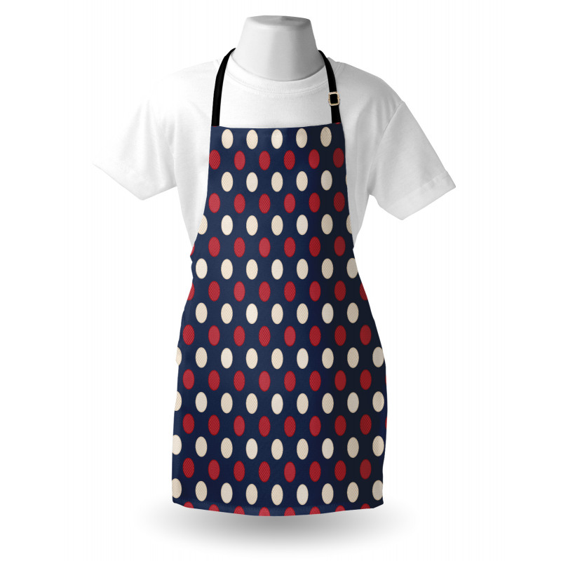 Retro Circles Stripes Apron