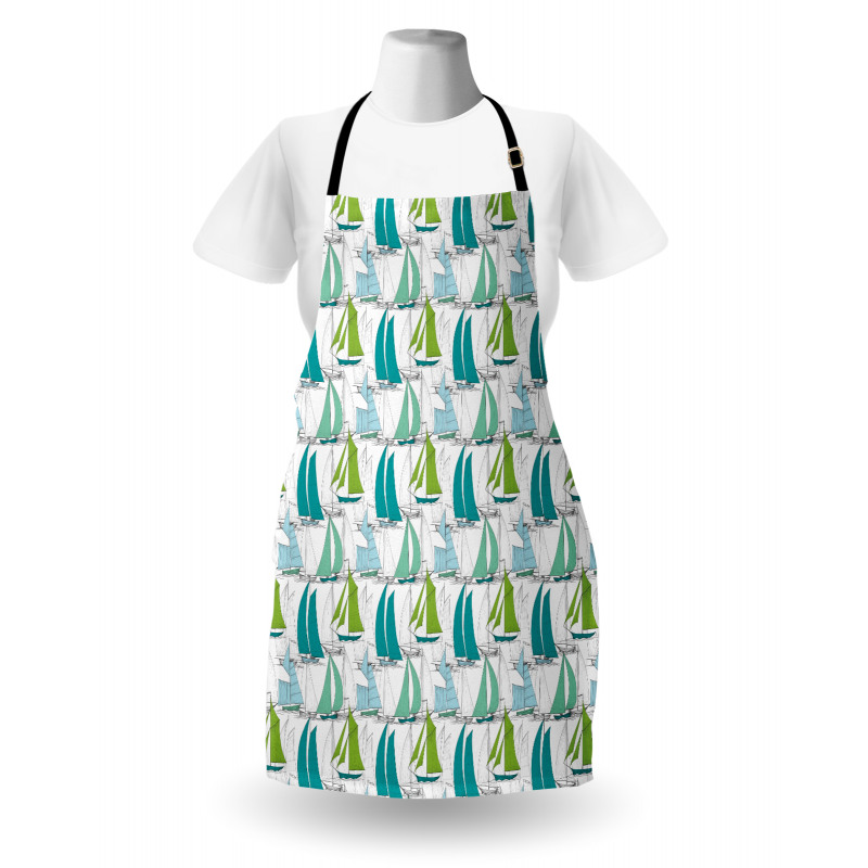 Sailing Boat Theme Apron