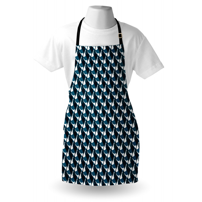 Wavy Stripes Pattern Apron