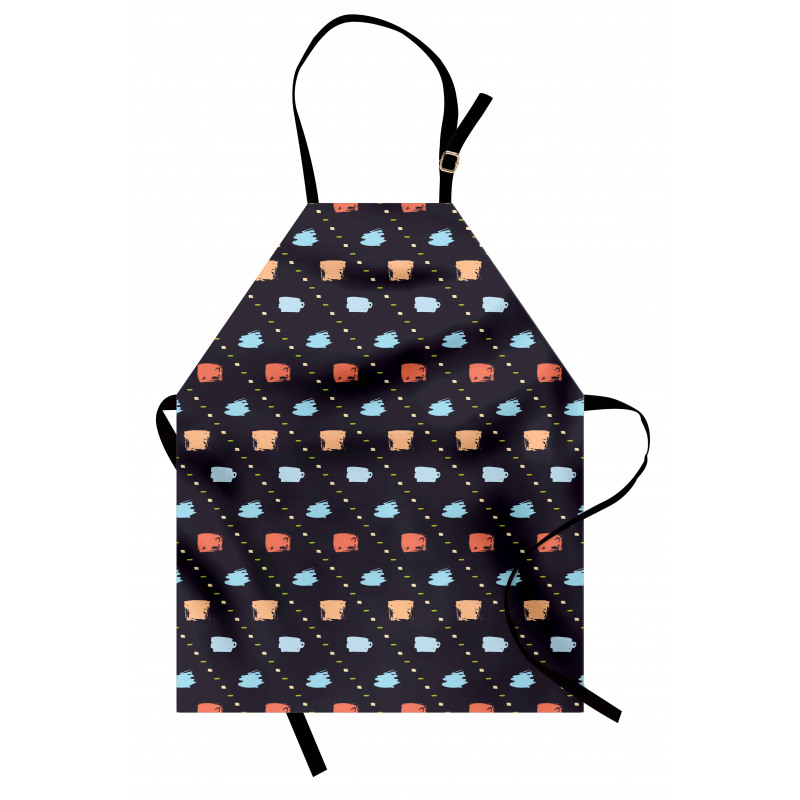 Hand Drawn Retro Image Apron