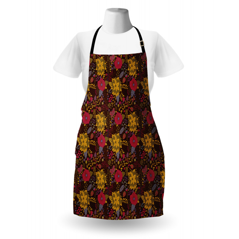 Botanical Pattern Apron