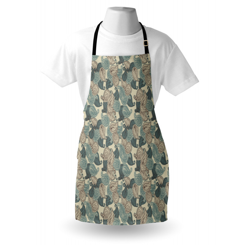 Teardrop Eastern Motif Apron