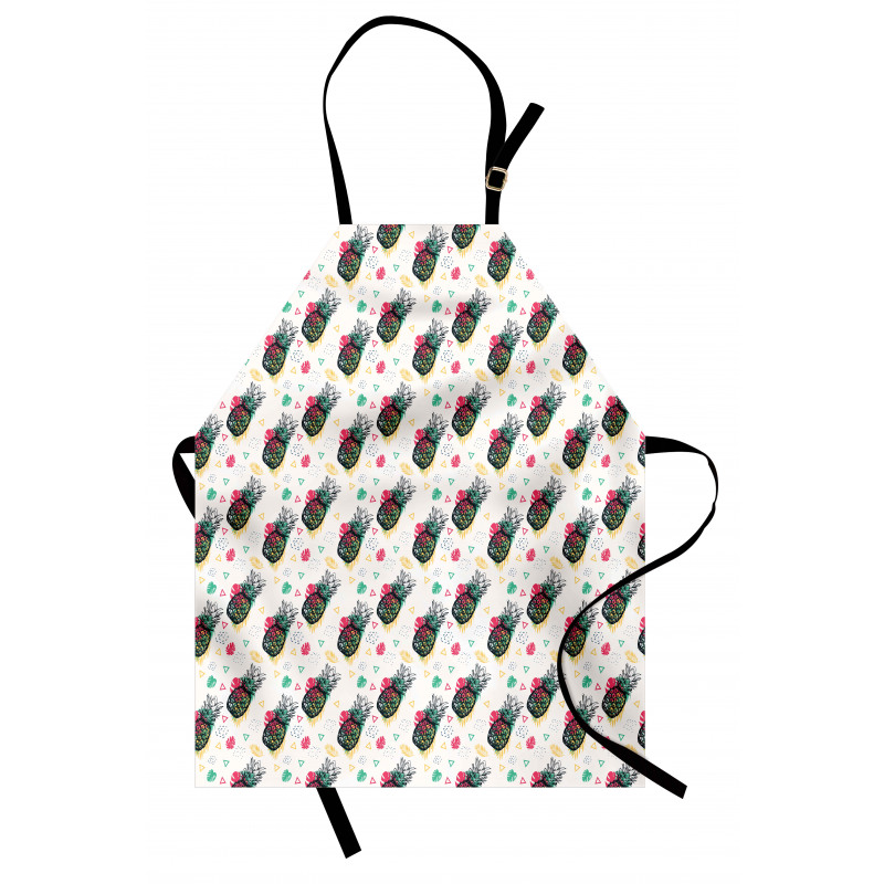 Sketch Style Fruits Apron