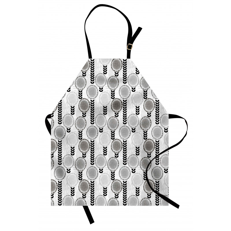 Greyscale Spring Bloom Apron