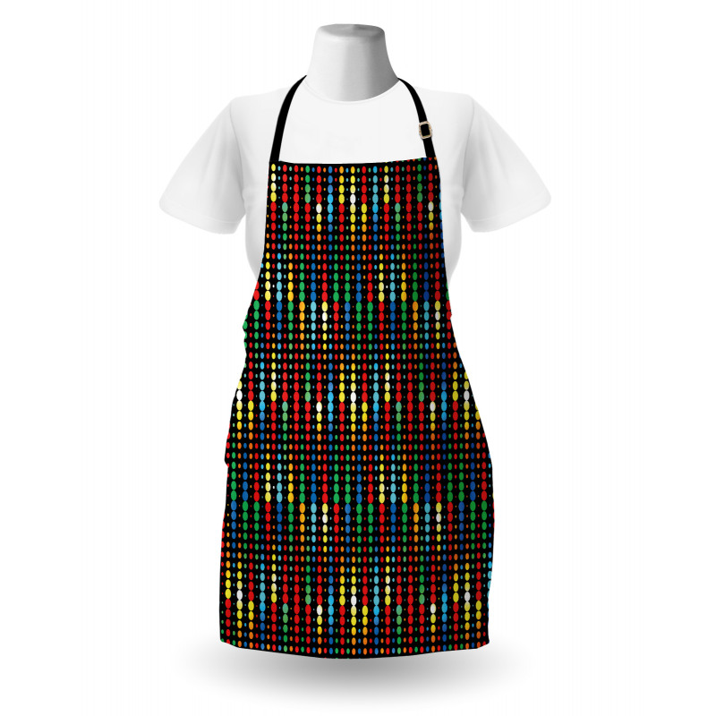 Halftone Pattern Motif Apron