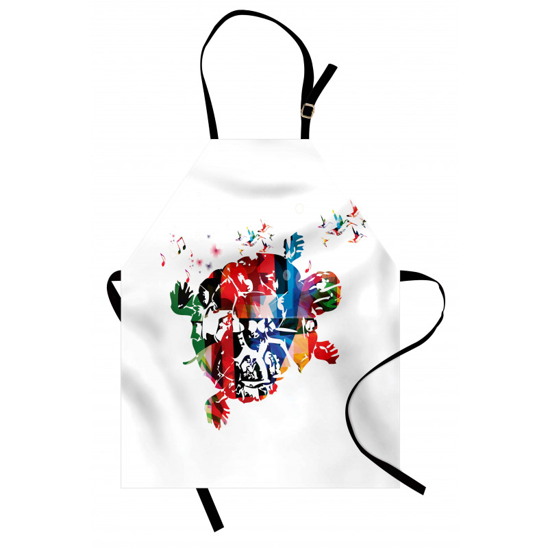Abstract Turtle Notes Apron
