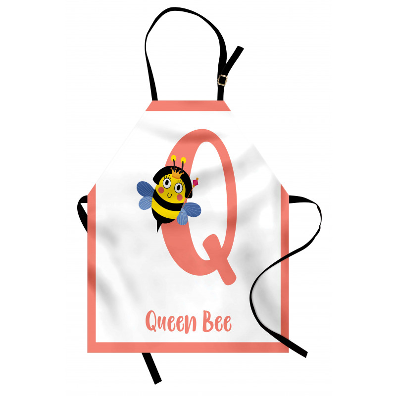 Cartoon Animal Letter Q Apron