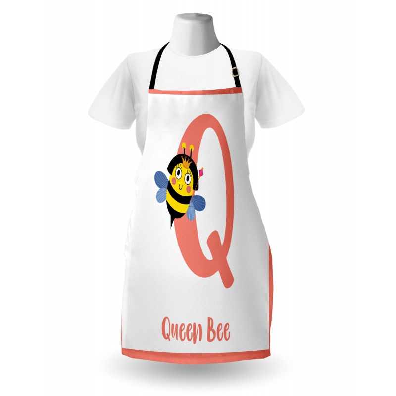 Cartoon Animal Letter Q Apron