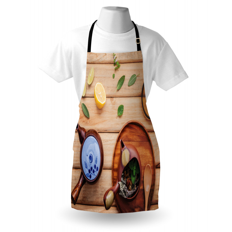 Herbal Pot Rustic Apron