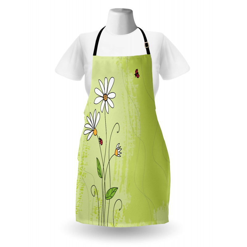 Chamomile Ladybugs Art Apron