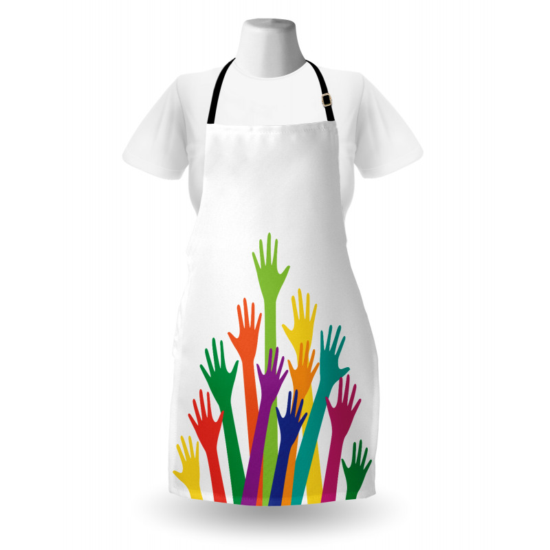 Silhouette of Hands Apron