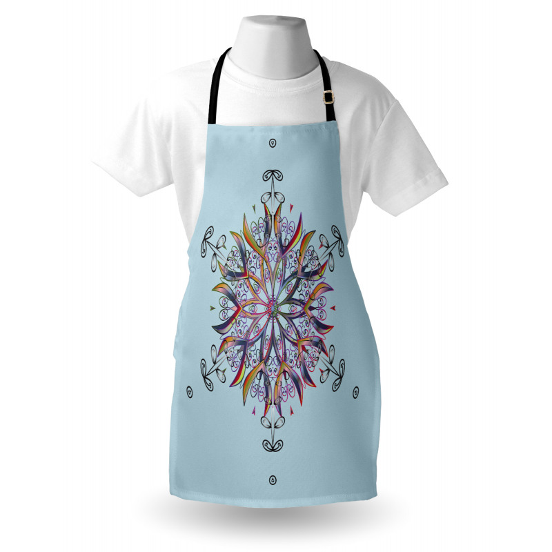 Doodle Motif Apron