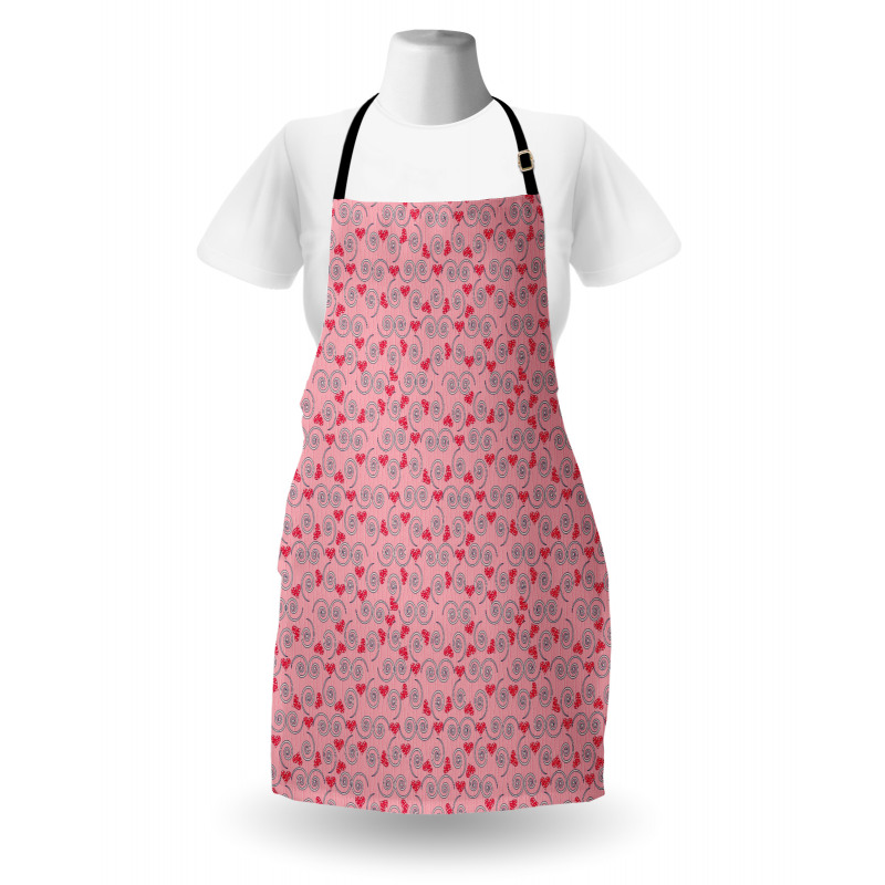 Hearts and Swirls Apron