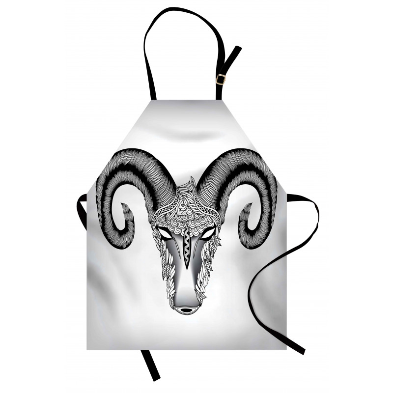 Head of Aries Art Apron